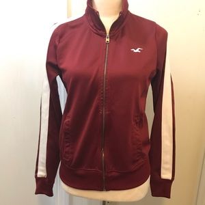 Hollister☀️Maroon track jacket